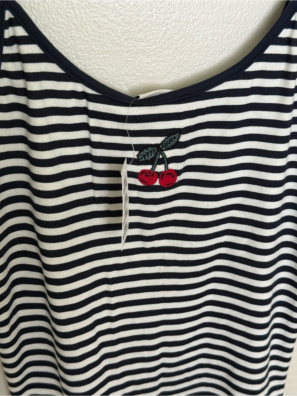 URBAN OUTFITTERS Cherry On Top Embroidered Graphic Striped Cami - Picture 8 of 12